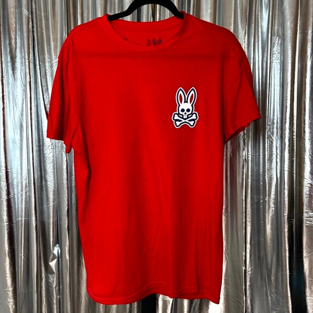 Psycho Bunny Red Logo Graphic Tee